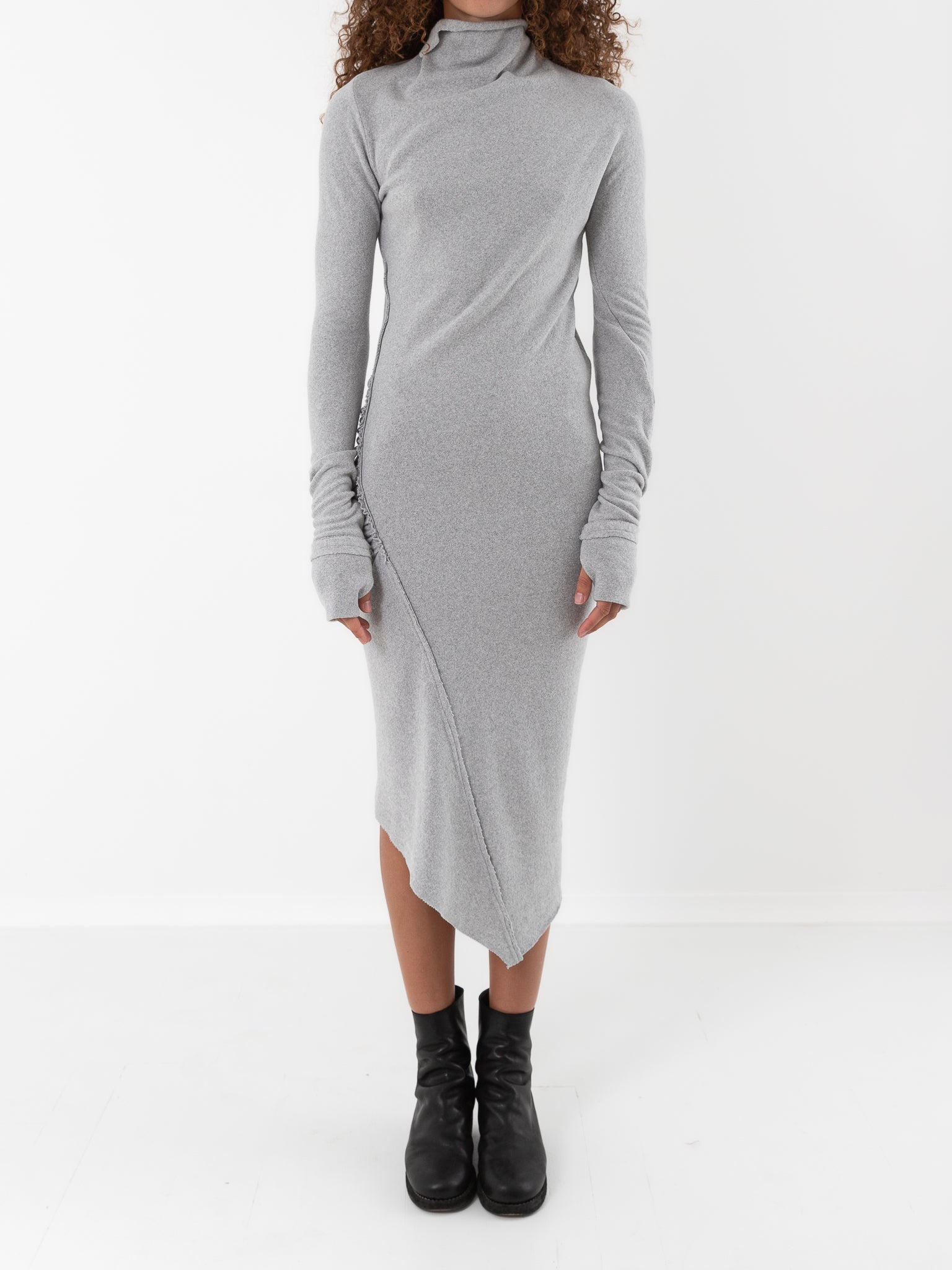 marc le bihan ロングTシャツ Marc Le Bihan Draped Hooded Long Sleeve T-shirt | Elixirgallery
