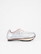 Martin Sallières Heel Drop Racer in Silver - MARTIN SALLIERES at Worthwhile - shop SHOES