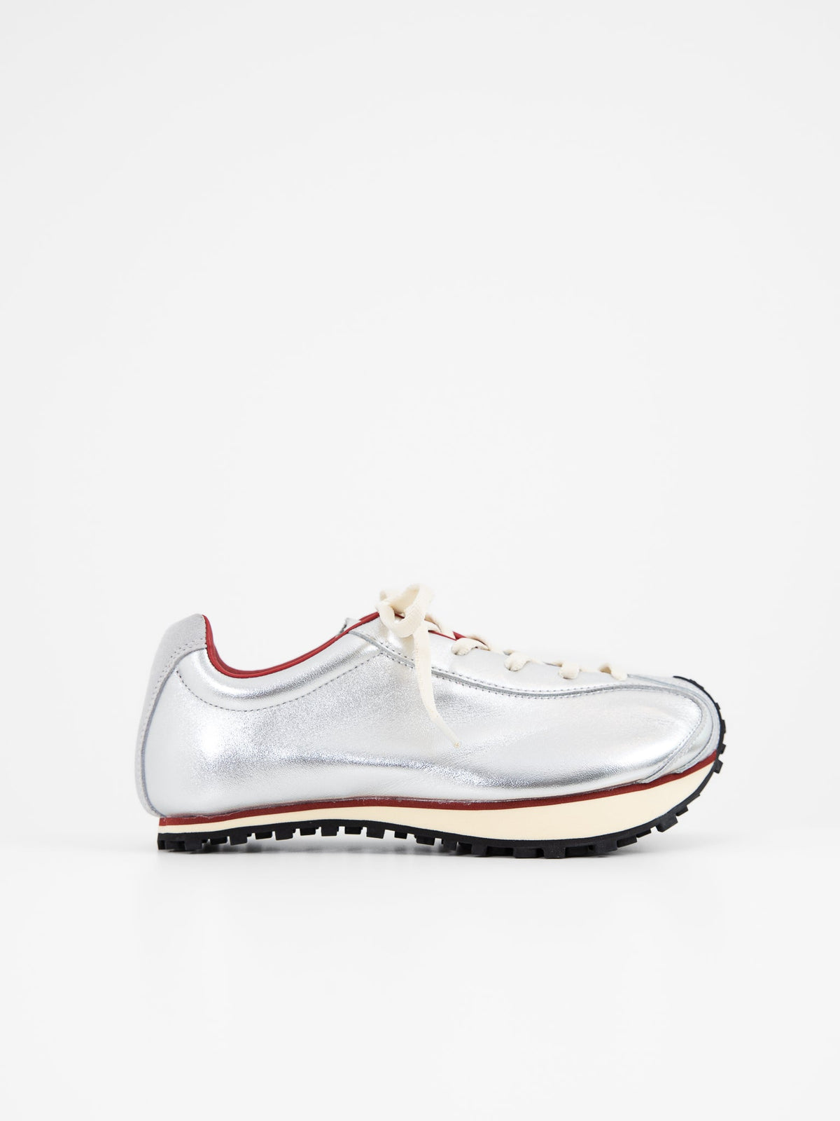 Martin Sallières Heel Drop Racer in Silver - MARTIN SALLIERES at Worthwhile - shop SHOES