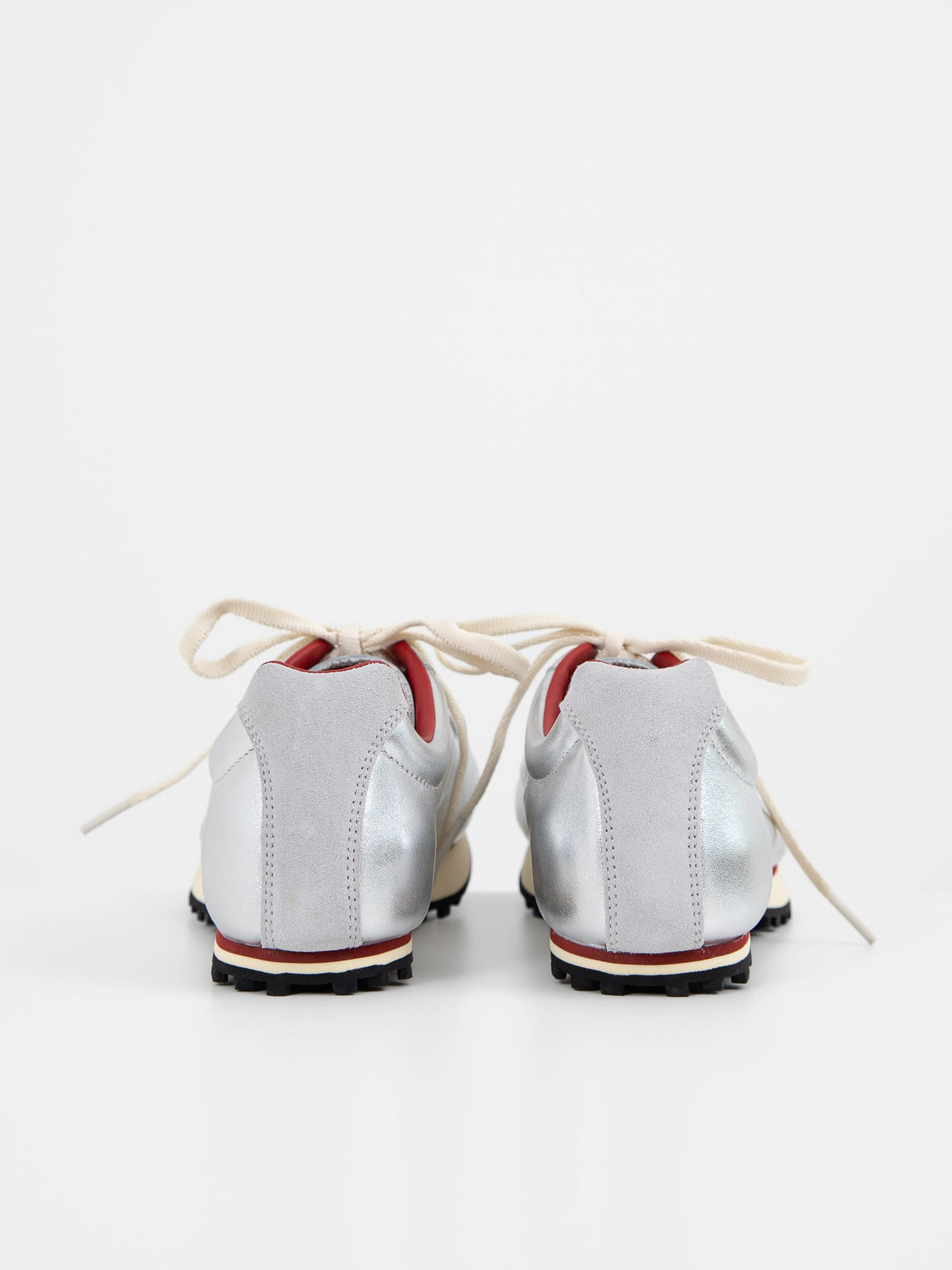 Martin Sallières Heel Drop Racer in Silver - MARTIN SALLIERES at Worthwhile - shop SHOES