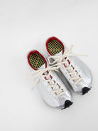 Martin Sallières Heel Drop Racer in Silver - MARTIN SALLIERES at Worthwhile - shop SHOES