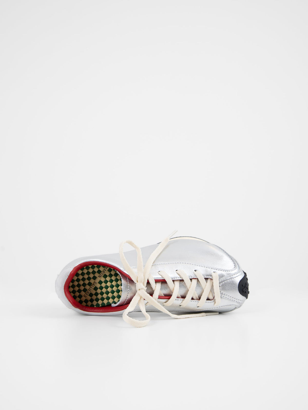 Martin Sallières Heel Drop Racer in Silver - MARTIN SALLIERES at Worthwhile - shop SHOES