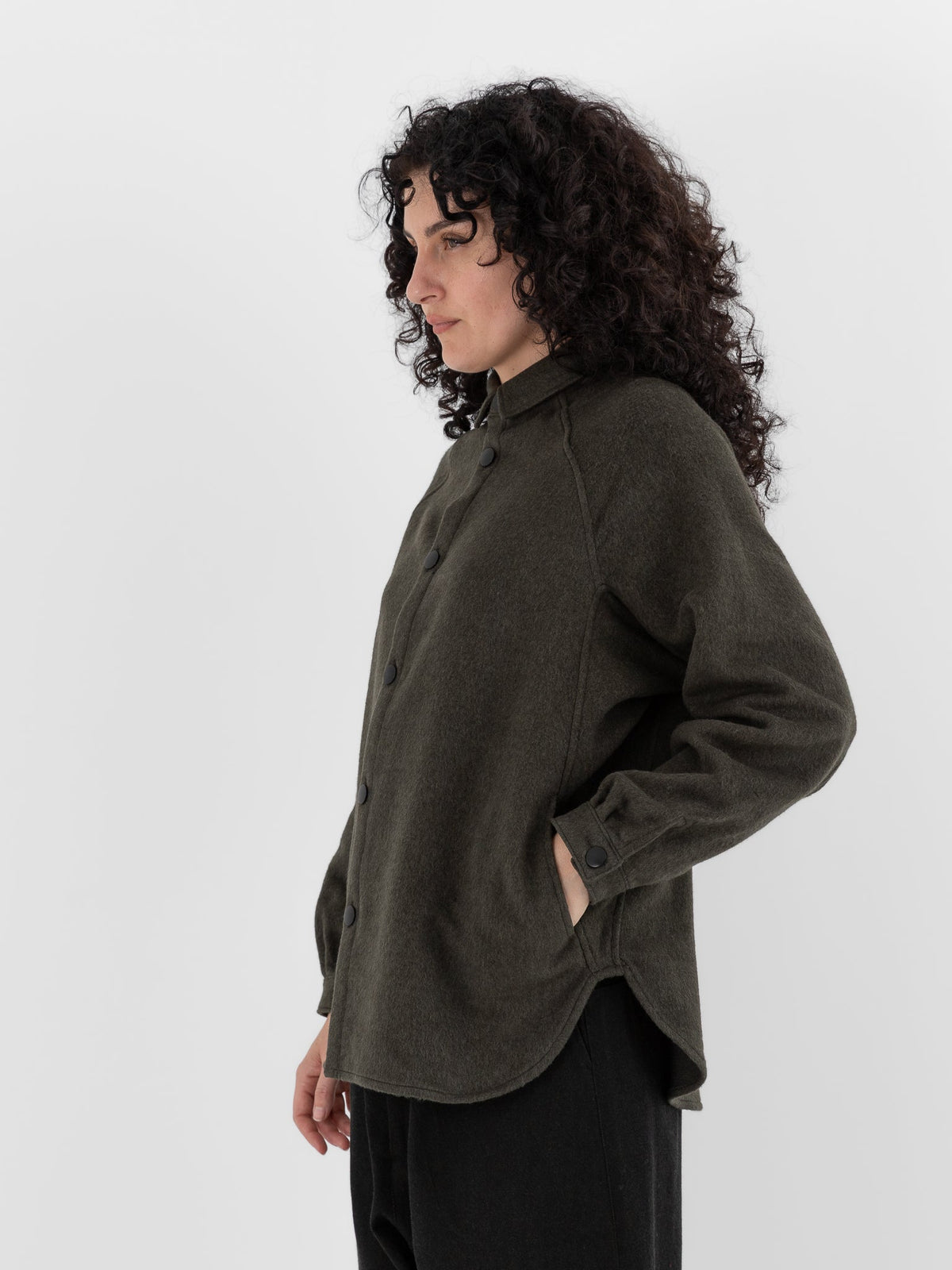 MITTAN Shirt 108 in Ash Green - MITTAN at Worthwhile - shop TOP