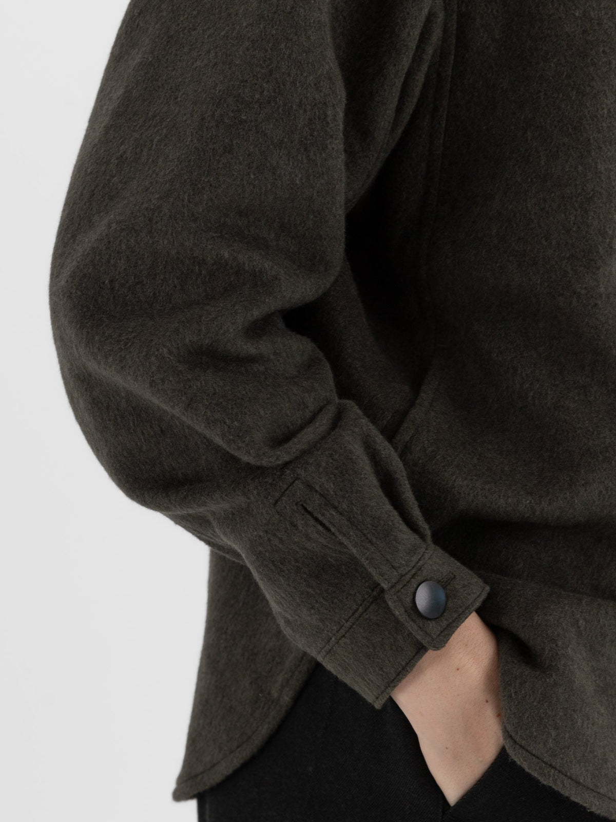 MITTAN Shirt 108 in Ash Green - MITTAN at Worthwhile - shop TOP