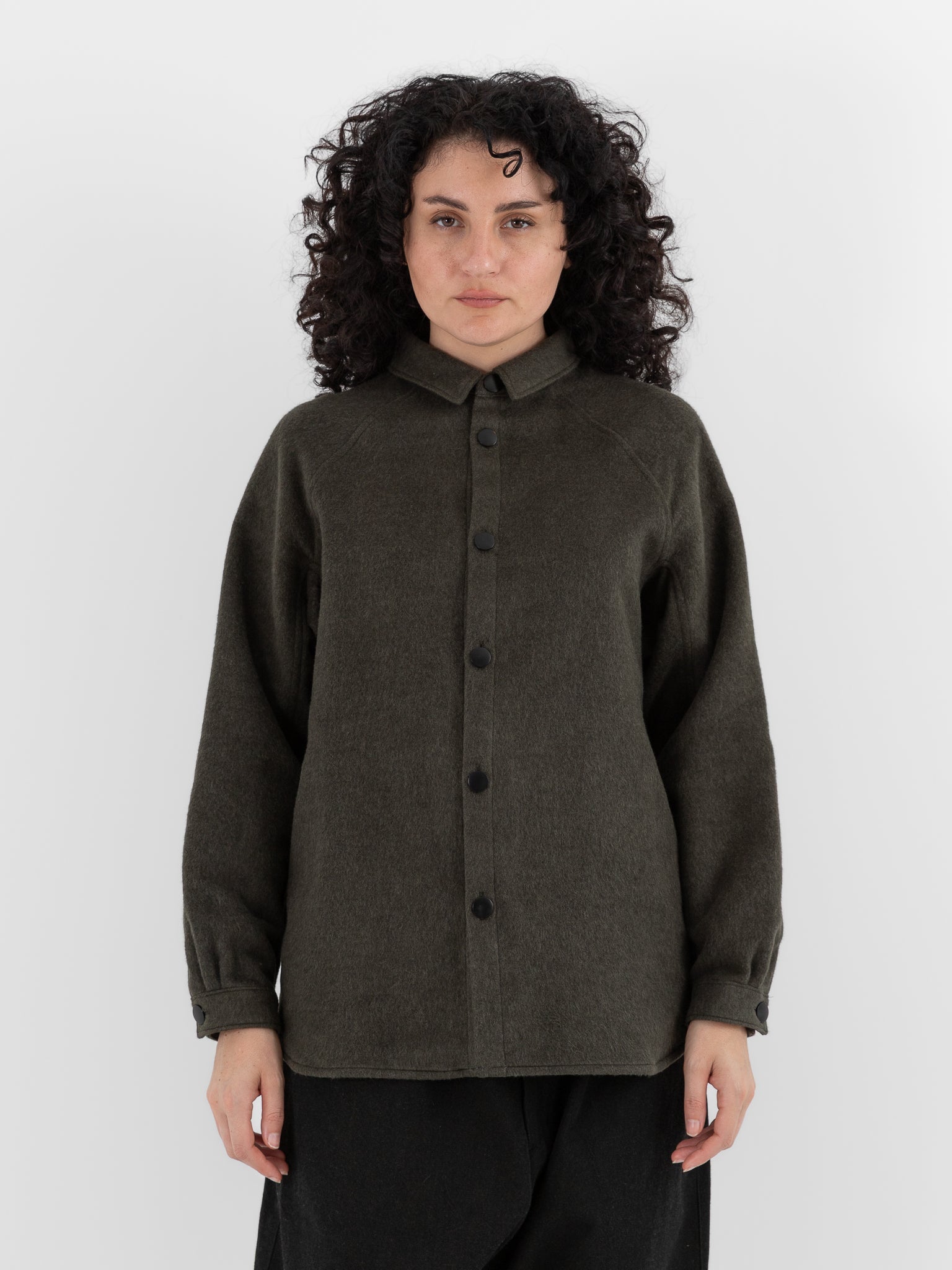 MITTAN Shirt 108 in Ash Green - MITTAN at Worthwhile - shop TOP