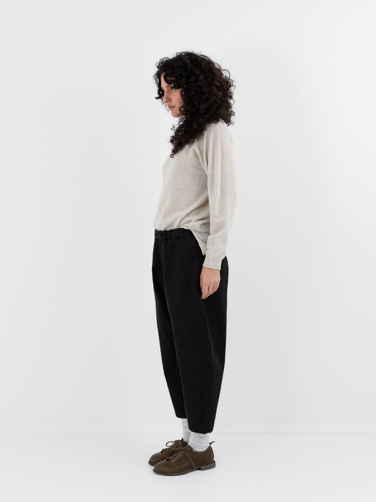 MITTAN Trousers 125 in Black Green - MITTAN at Worthwhile - shop PANT