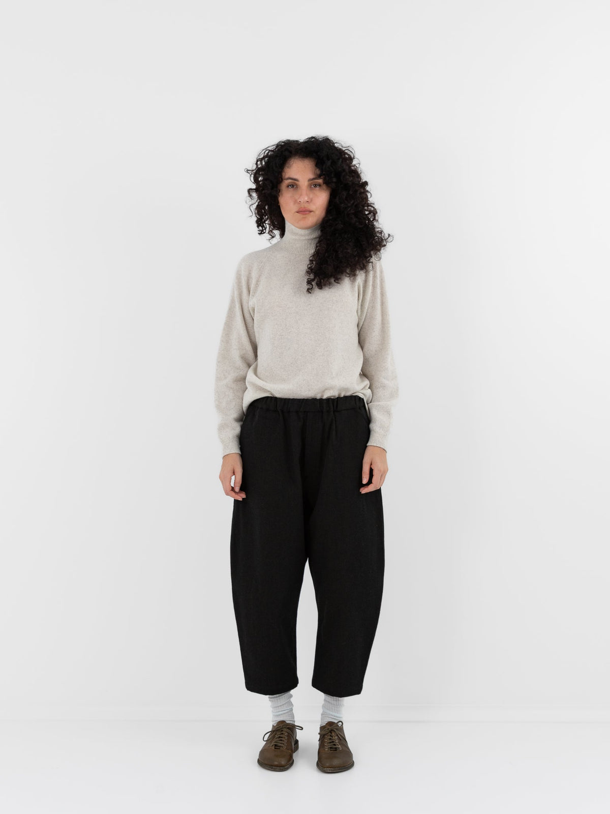 MITTAN Trousers 125 in Black Green - MITTAN at Worthwhile - shop PANT