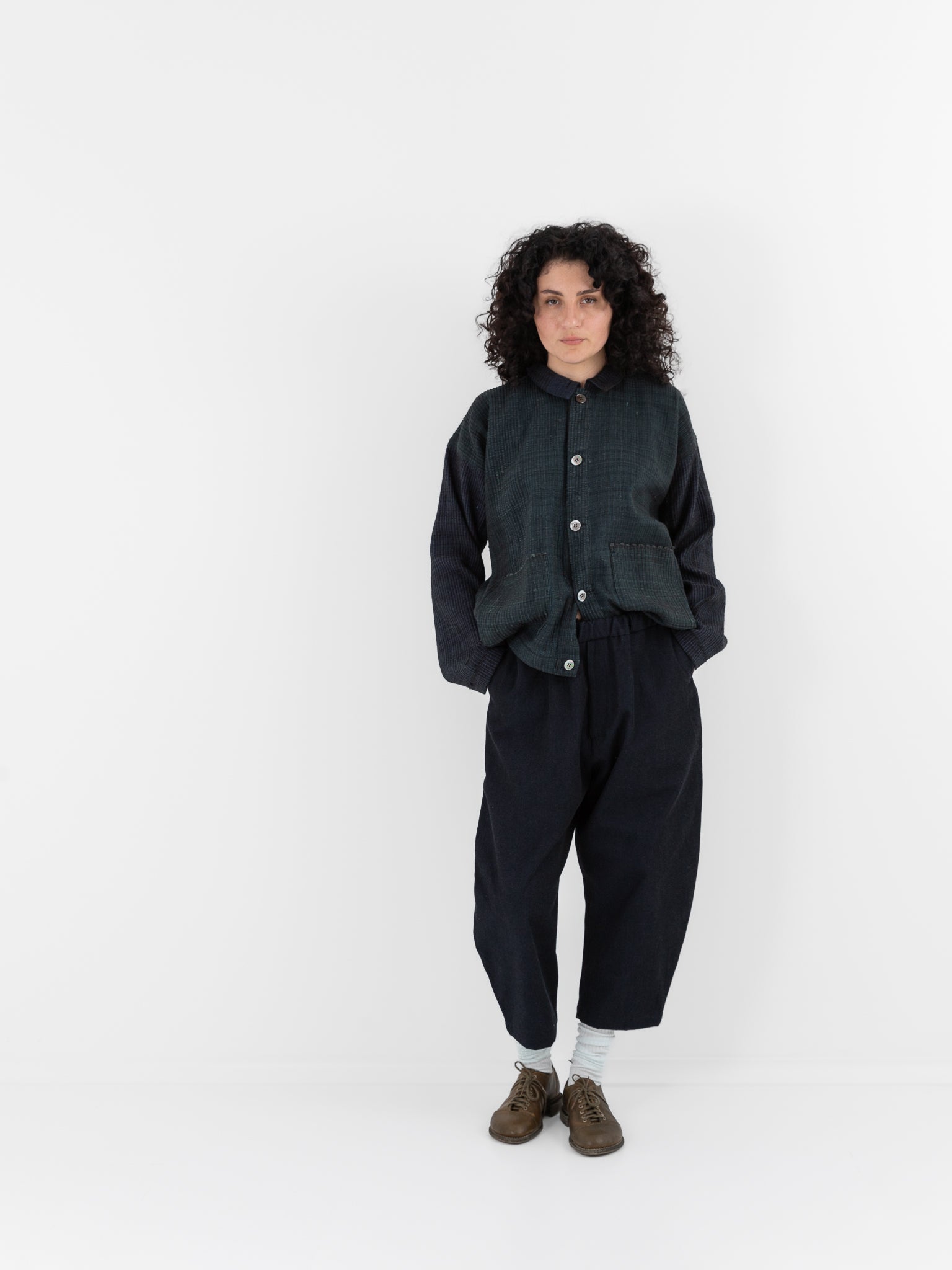 MITTAN Trousers 125 in Navy Black - MITTAN at Worthwhile - shop PANT