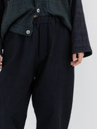 MITTAN Trousers 125 in Navy Black - MITTAN at Worthwhile - shop PANT
