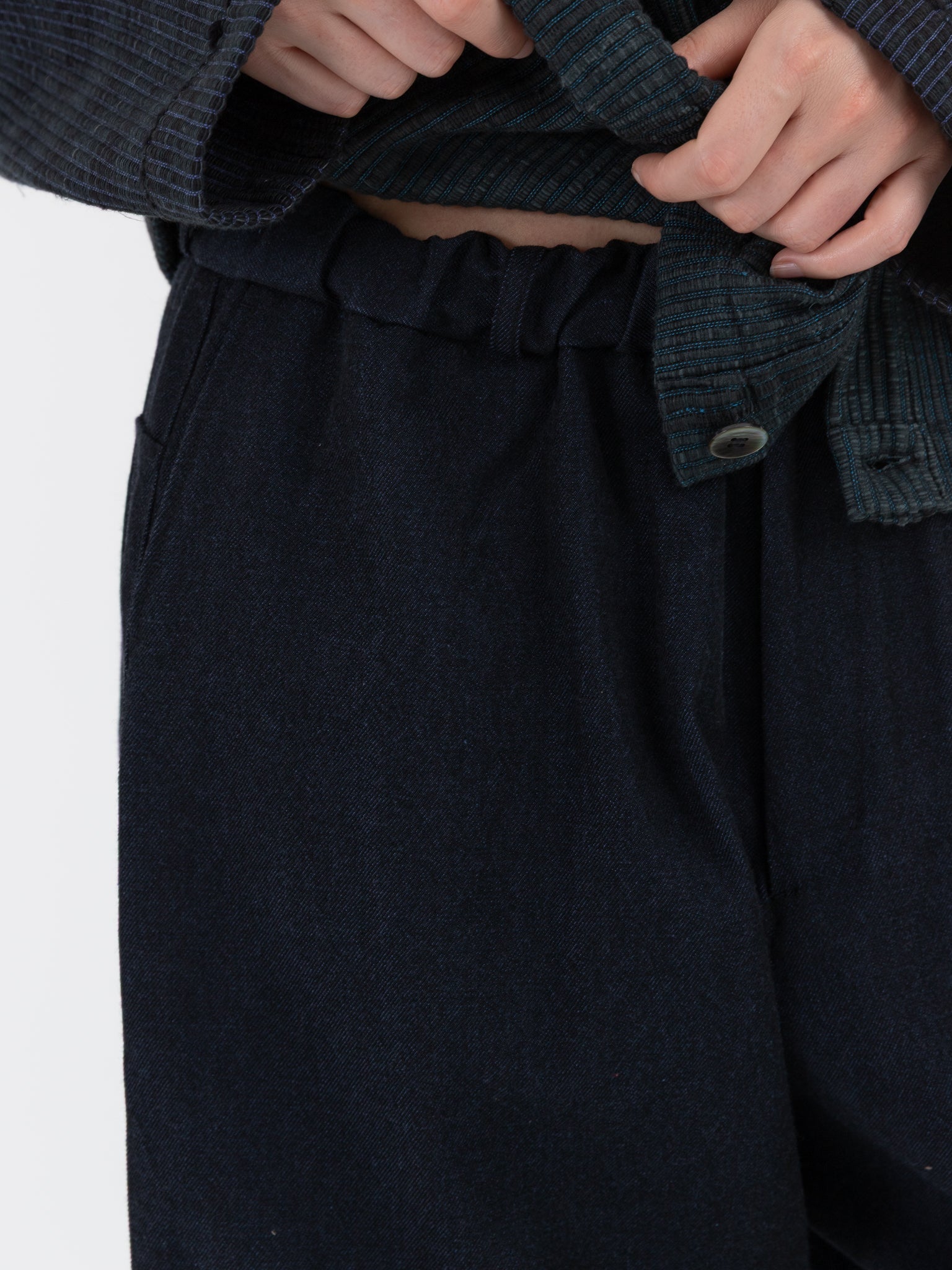 MITTAN Trousers 125 in Navy Black - MITTAN at Worthwhile - shop PANT
