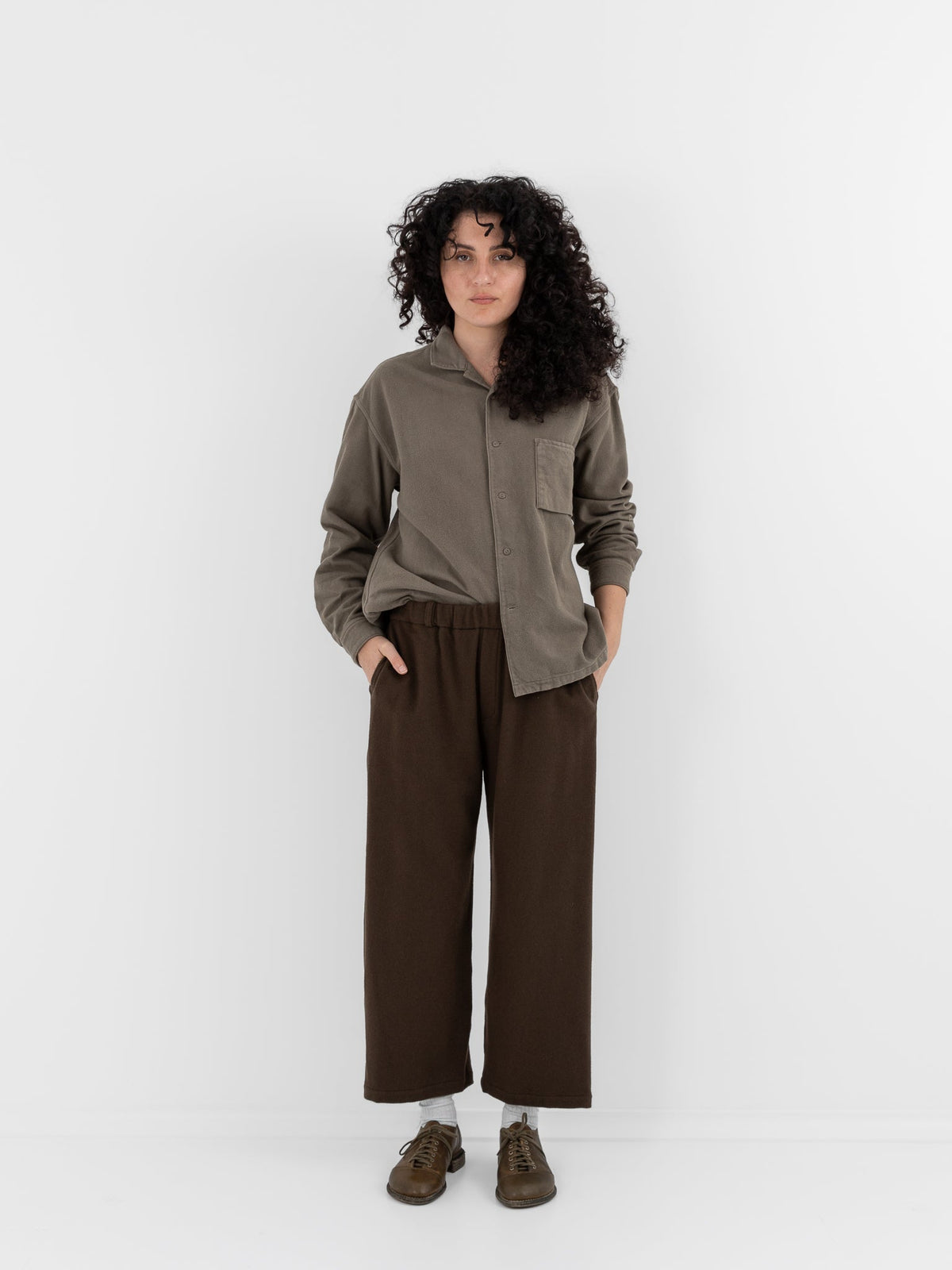 MITTAN Trousers 155 in Brown - MITTAN at Worthwhile - shop PANT
