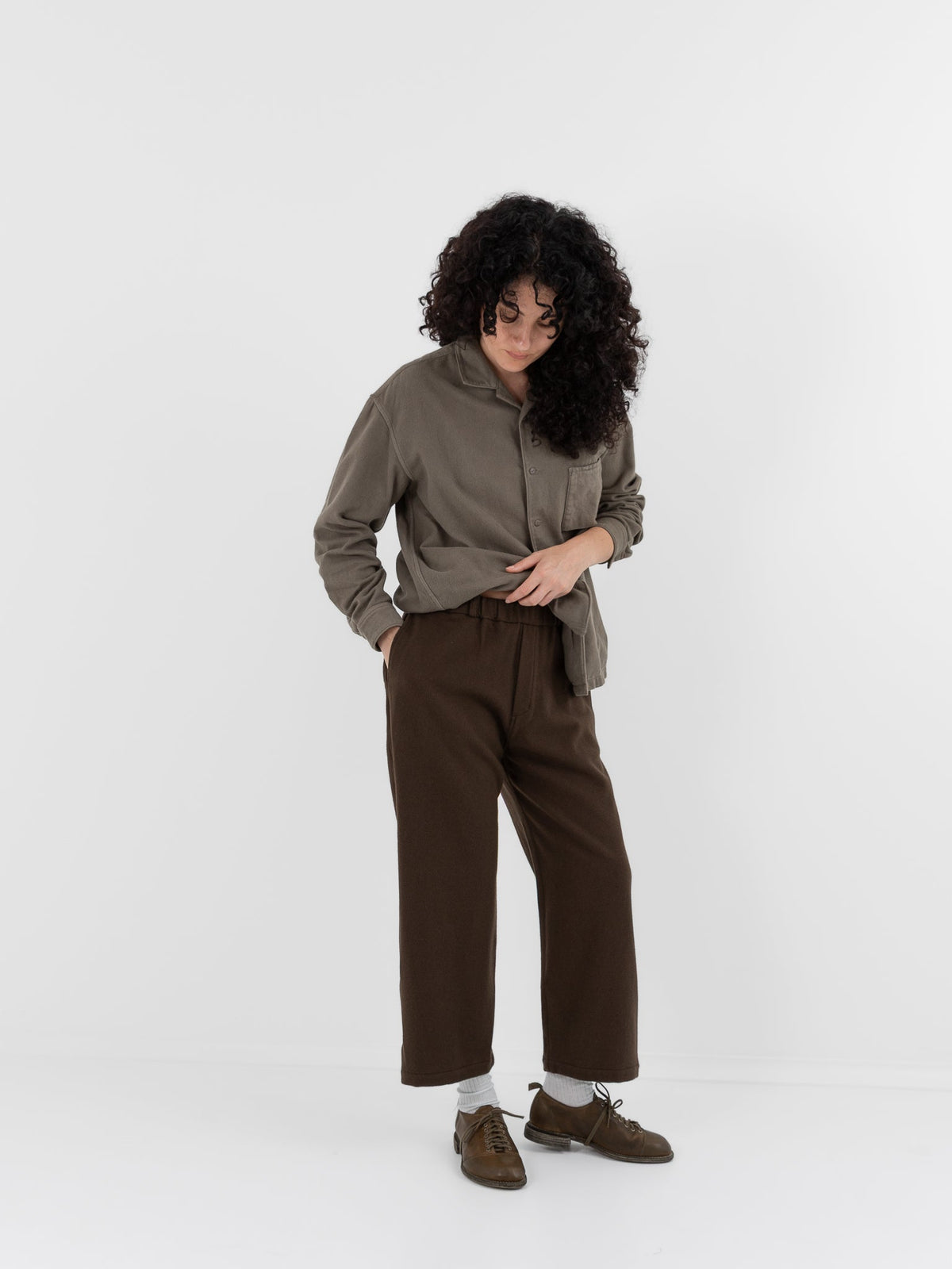 MITTAN Trousers 155 in Brown - MITTAN at Worthwhile - shop PANT