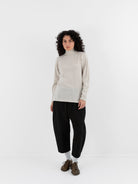 MITTAN Turtleneck Sweater 34 in Light Ash - MITTAN at Worthwhile - shop TOP