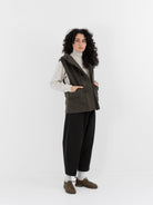 MITTAN Vest 05 in Ash Green - MITTAN at Worthwhile - shop VEST