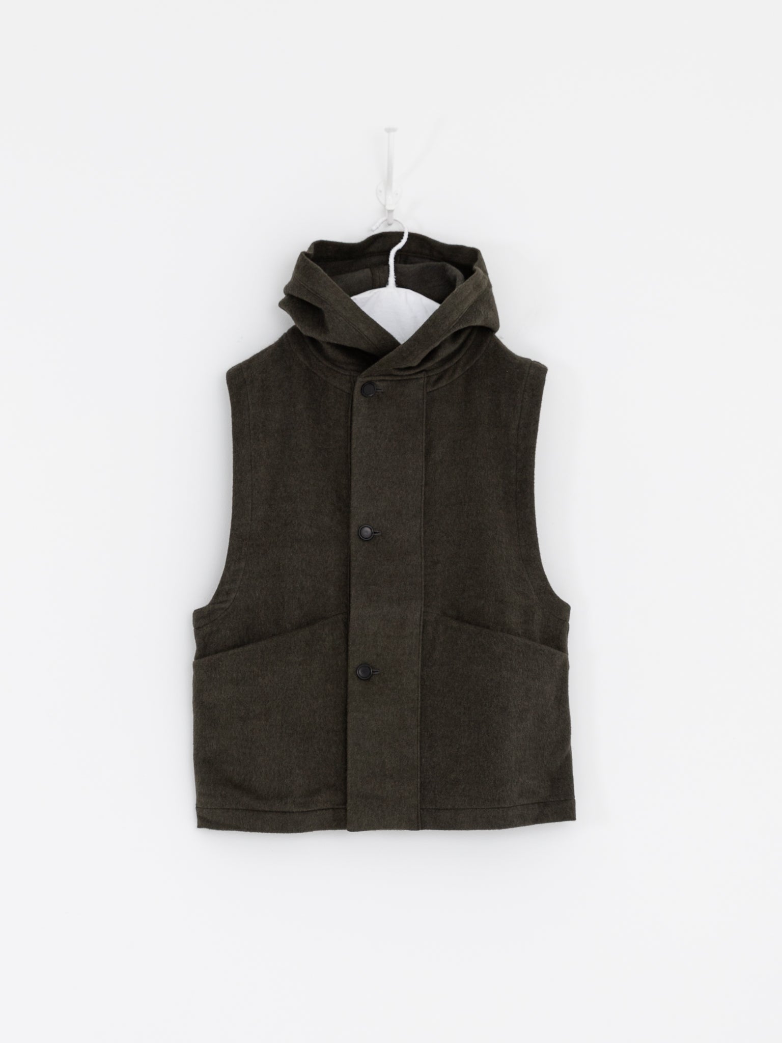 MITTAN Vest 05 in Ash Green - MITTAN at Worthwhile - shop VEST