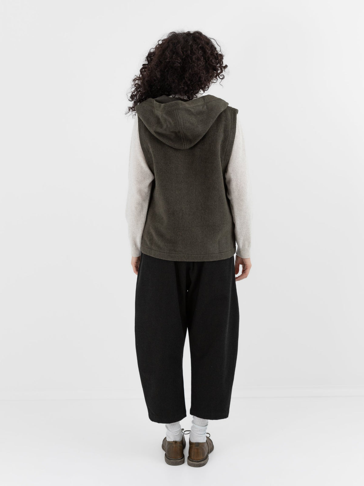 MITTAN Vest 05 in Ash Green - MITTAN at Worthwhile - shop VEST