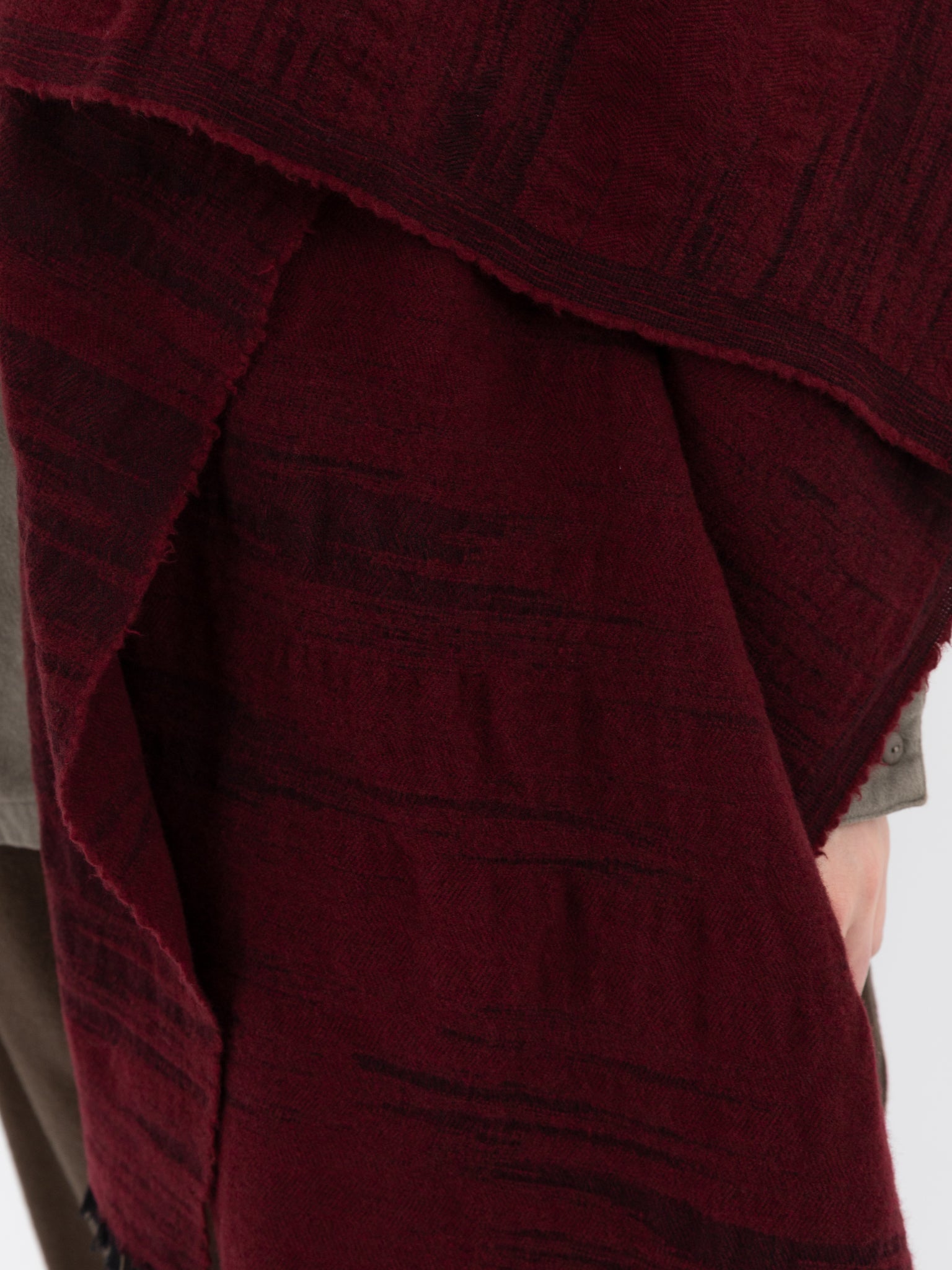 MITTAN Woven Scarf 71 in Burgundy - MITTAN at Worthwhile - shop SCARF