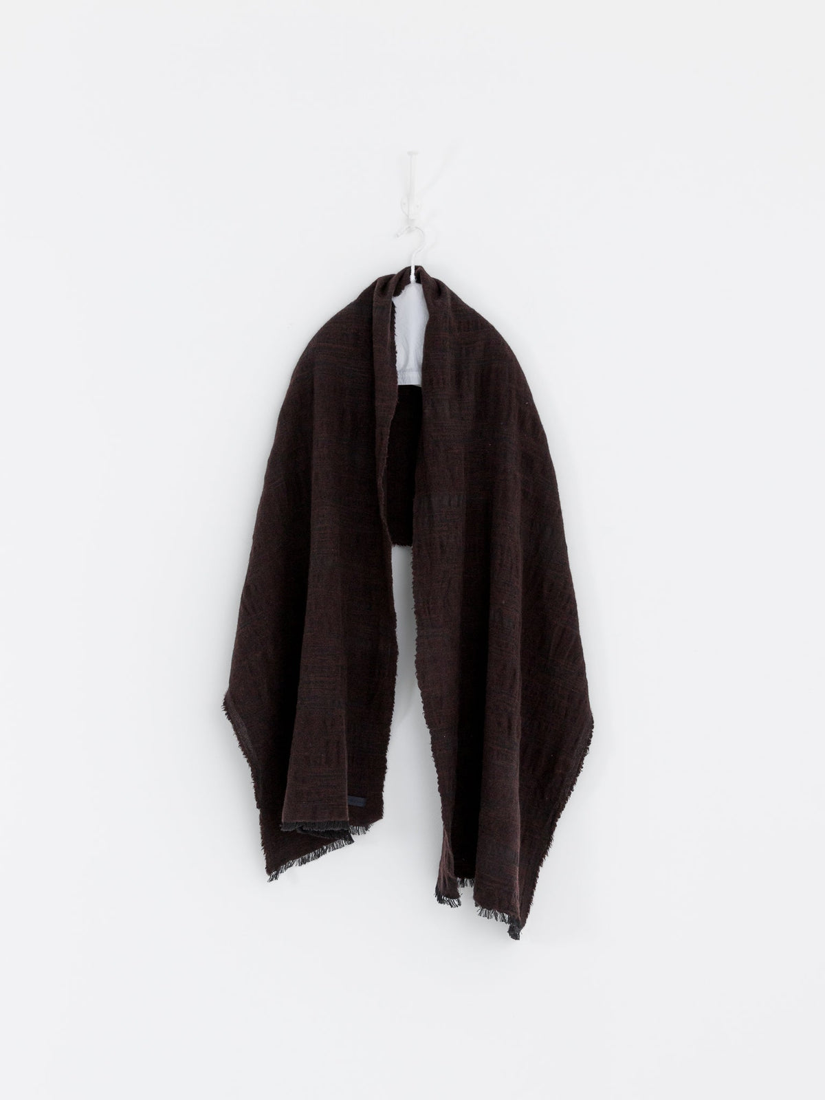 MITTAN Woven Scarf 71 in Dark Brown - MITTAN at Worthwhile - shop SCARF