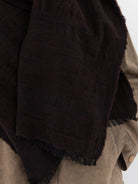 MITTAN Woven Scarf 71 in Dark Brown - MITTAN at Worthwhile - shop SCARF