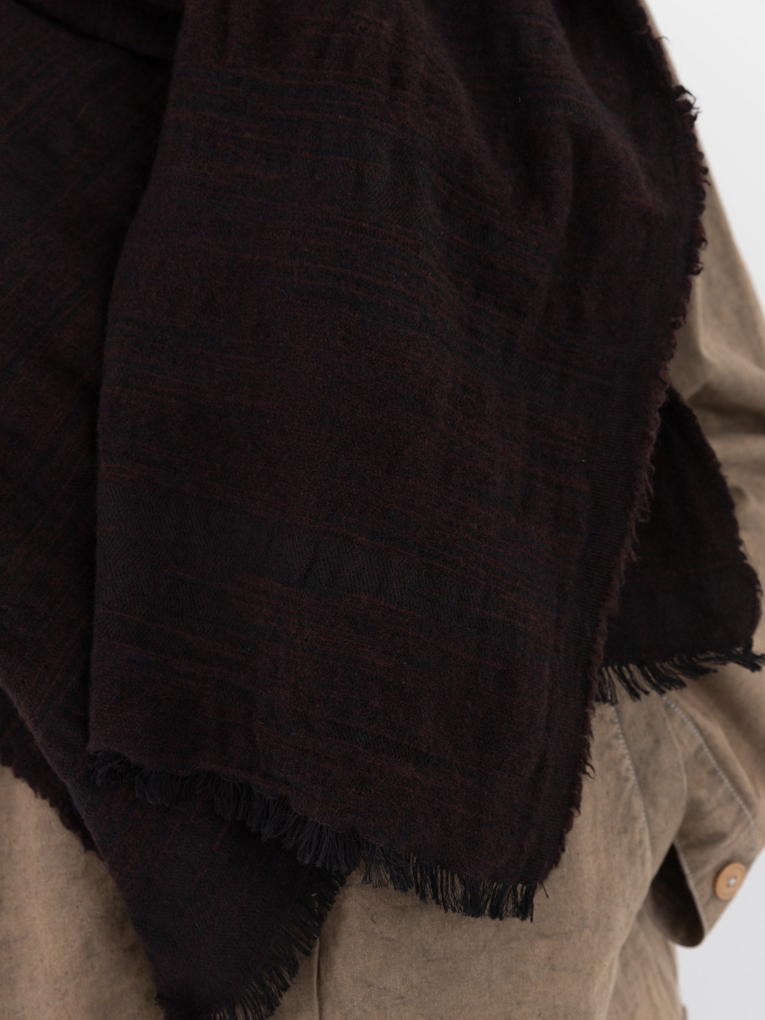 MITTAN Woven Scarf 71 in Dark Brown - MITTAN at Worthwhile - shop SCARF
