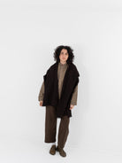 MITTAN Woven Scarf 71 in Dark Brown - MITTAN at Worthwhile - shop SCARF