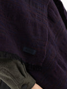 MITTAN Woven Scarf 71 in Navy Brown - MITTAN at Worthwhile - shop SCARF