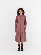 Nitto Rosie Shirt in Rust Stripe - NITTO at Worthwhile - shop TOP