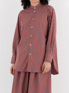 Nitto Rosie Shirt in Rust Stripe - NITTO at Worthwhile - shop TOP