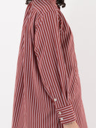 Nitto Rosie Shirt in Rust Stripe - NITTO at Worthwhile - shop TOP