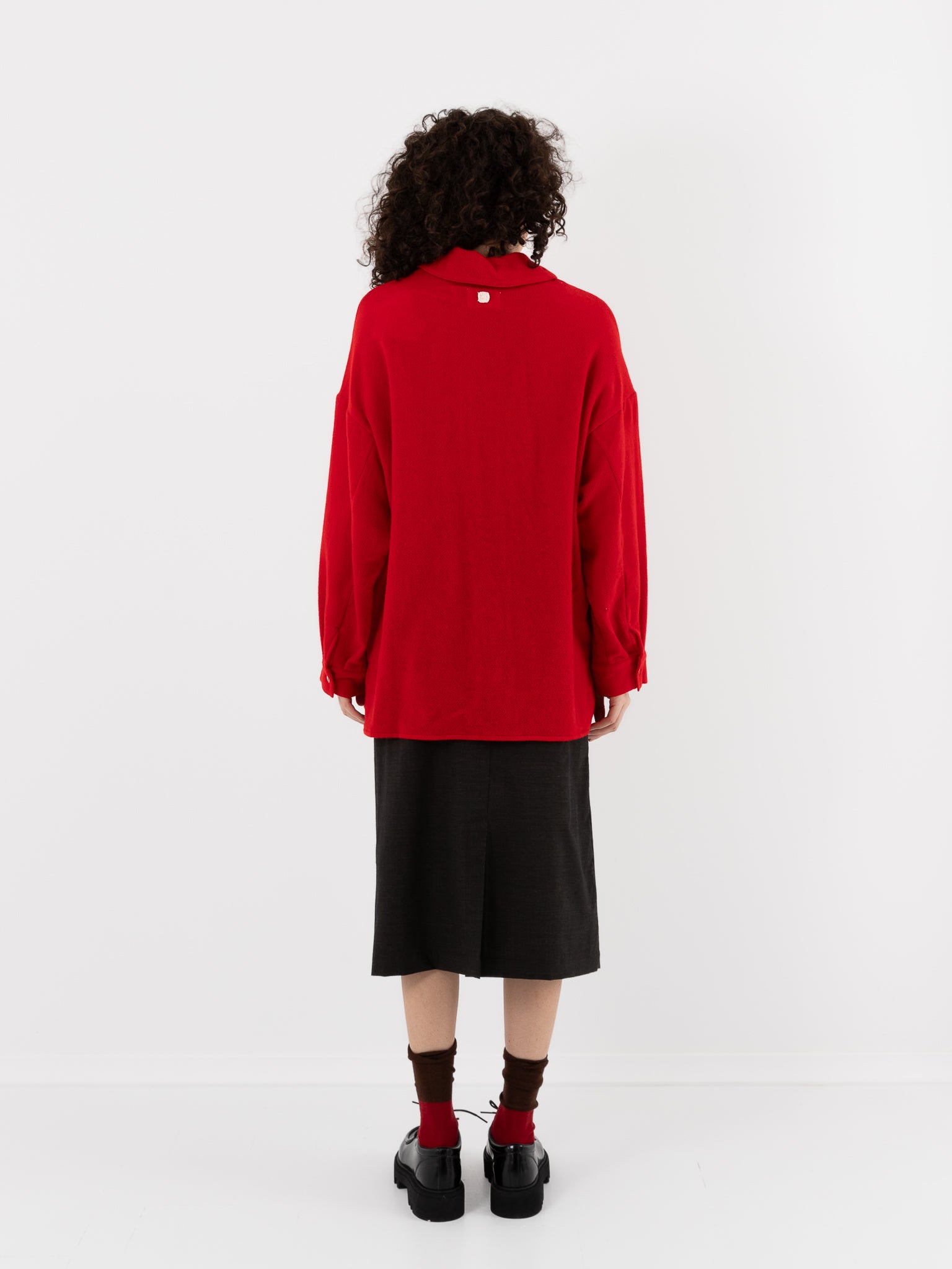 Nitto Claudia Shirt in Red - NITTO at Worthwhile - shop TOP