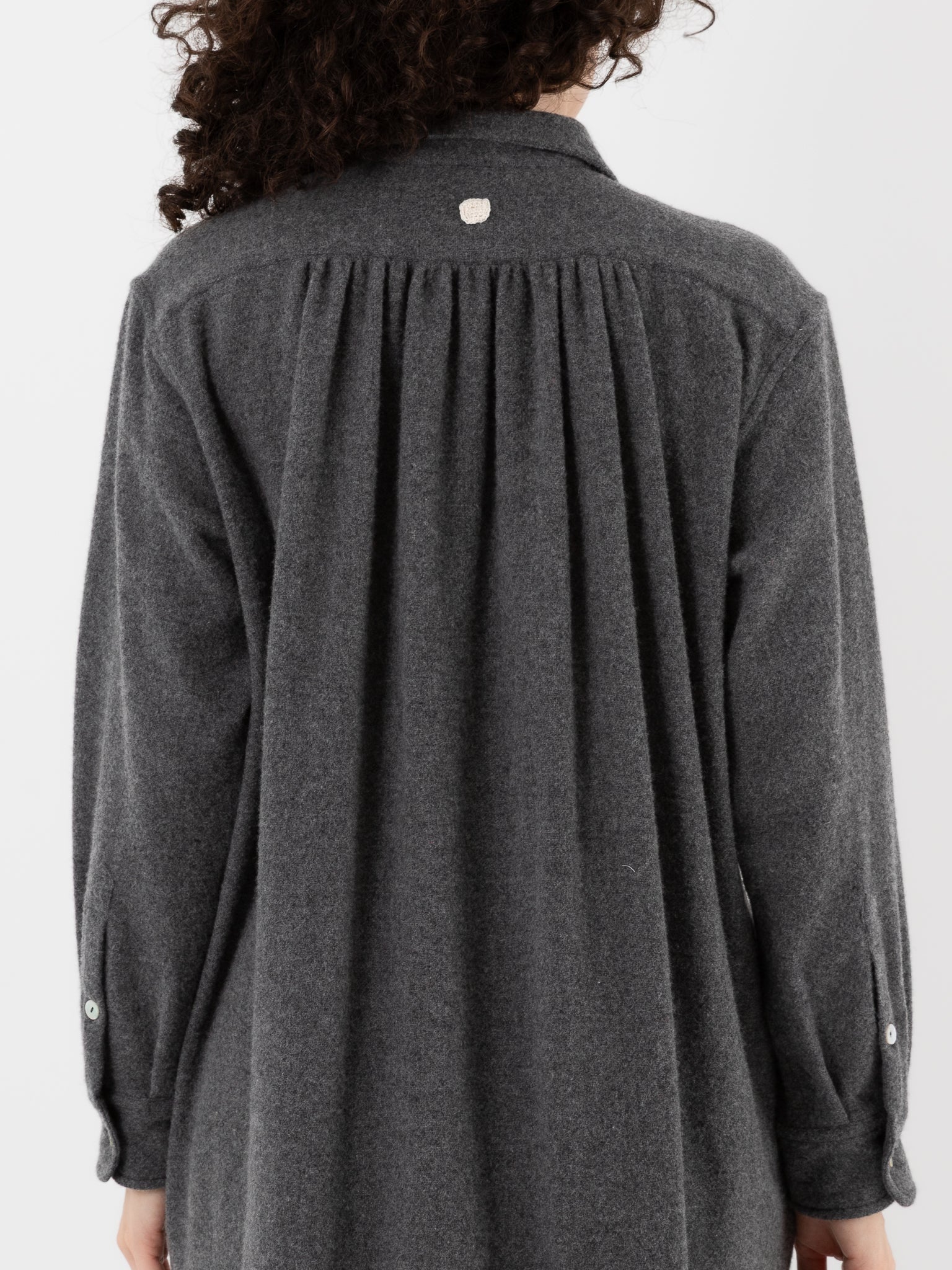 Nitto Camicione Dress in Anthracite - NITTO at Worthwhile - shop DRESS