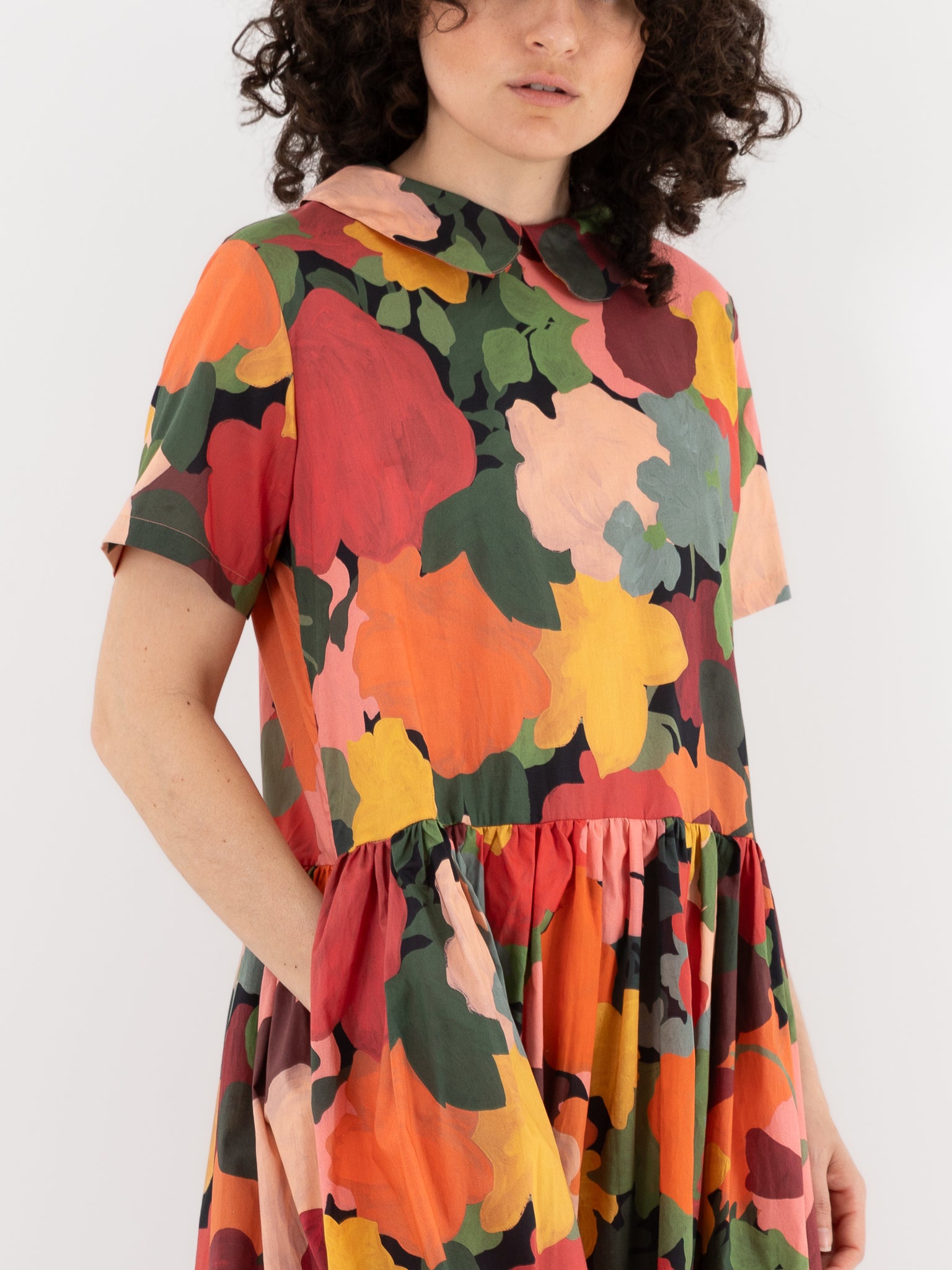 Nitto Olga Dress in Fall Garden - NITTO at Worthwhile - shop DRESS