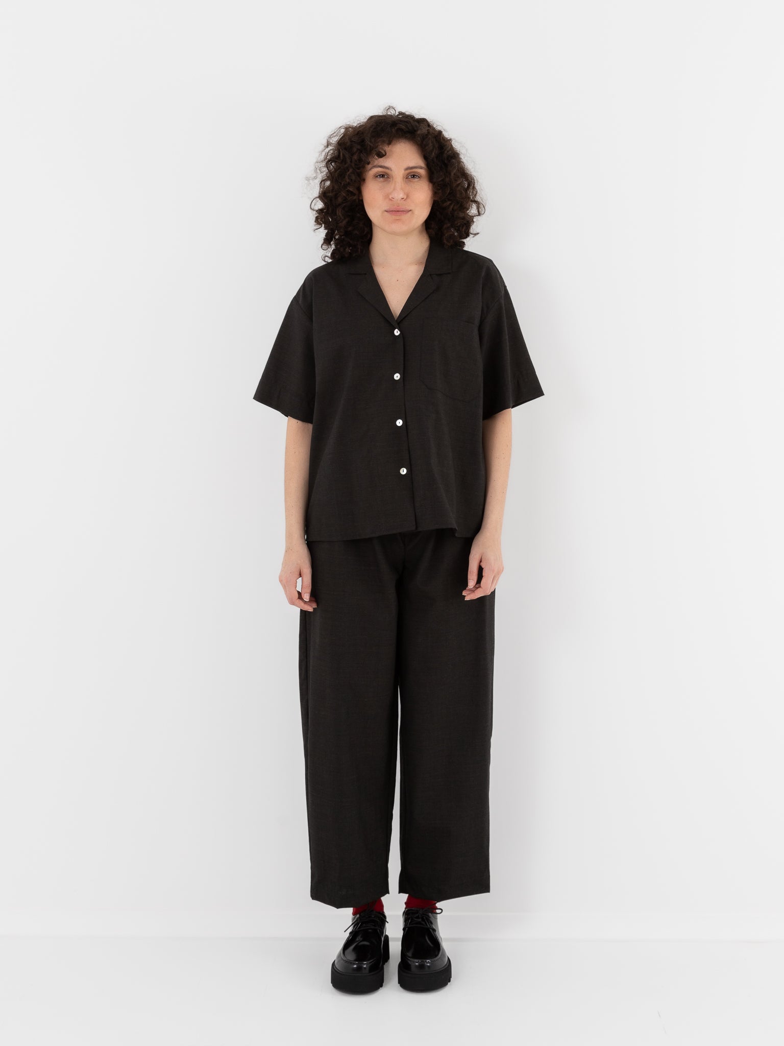 Nitto Rafa Shirt in Deep Brown - NITTO at Worthwhile - shop TOP