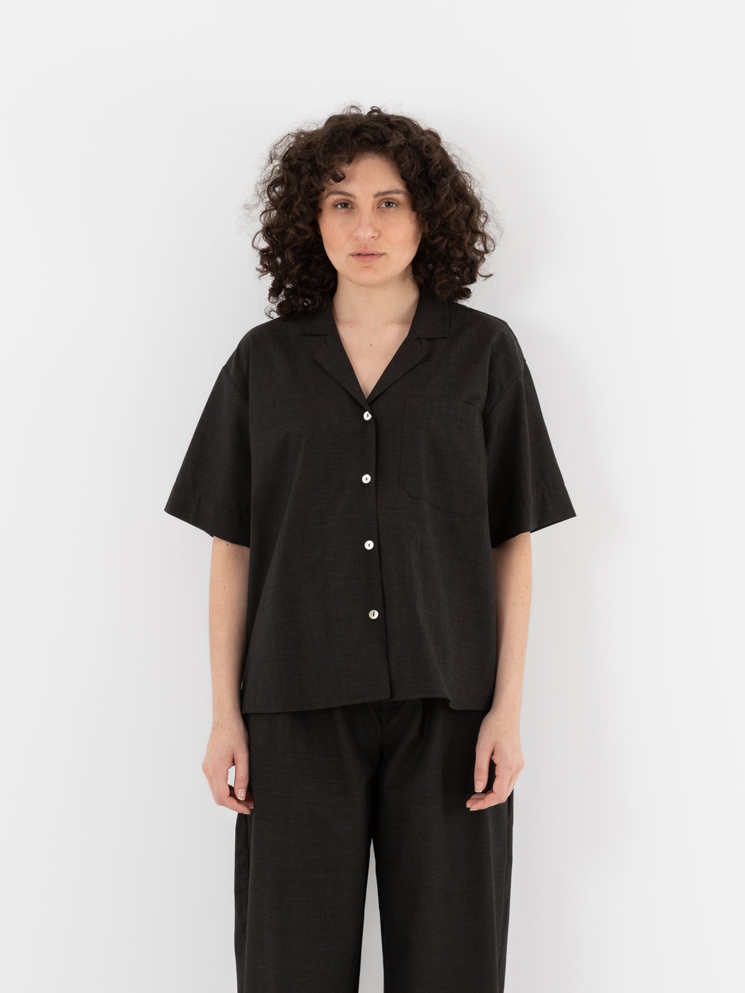 Nitto Rafa Shirt in Deep Brown - NITTO at Worthwhile - shop TOP