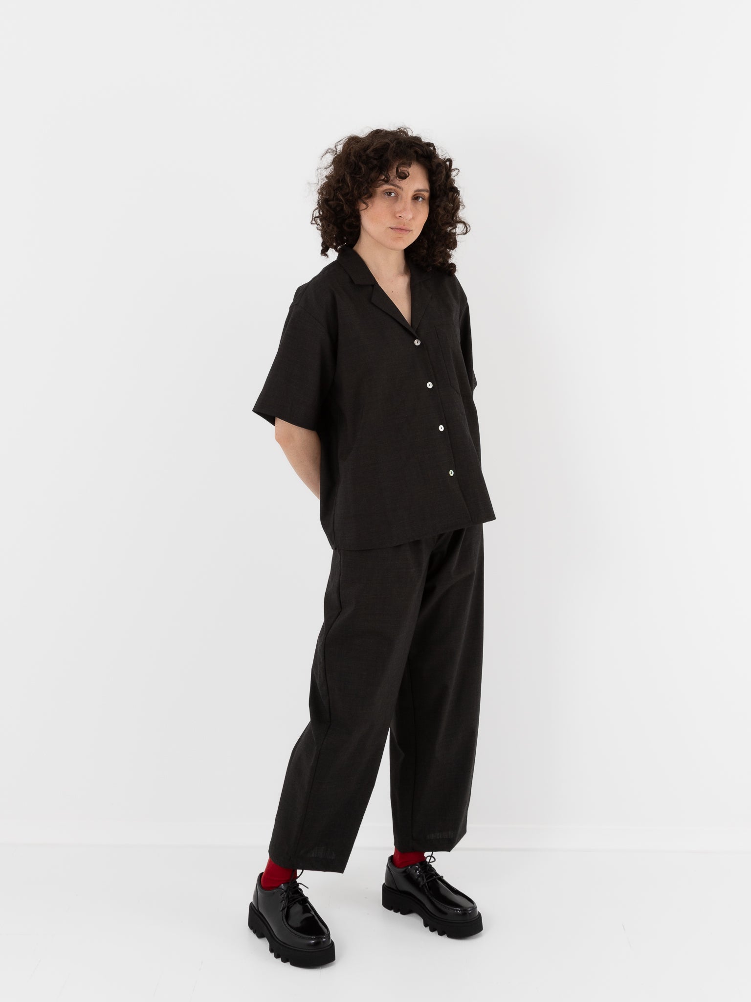 Nitto Rafa Shirt in Deep Brown - NITTO at Worthwhile - shop TOP