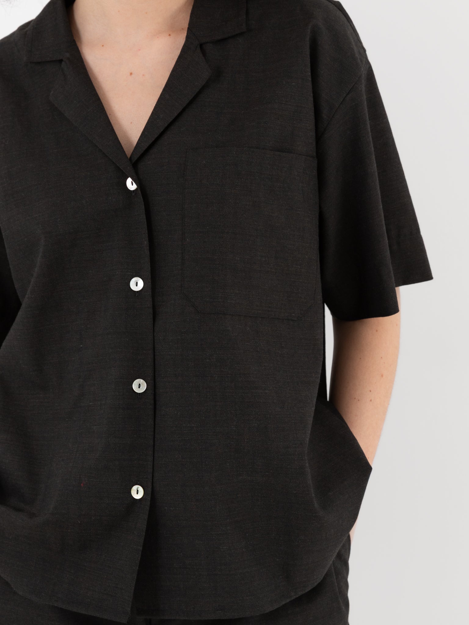 Nitto Rafa Shirt in Deep Brown - NITTO at Worthwhile - shop TOP