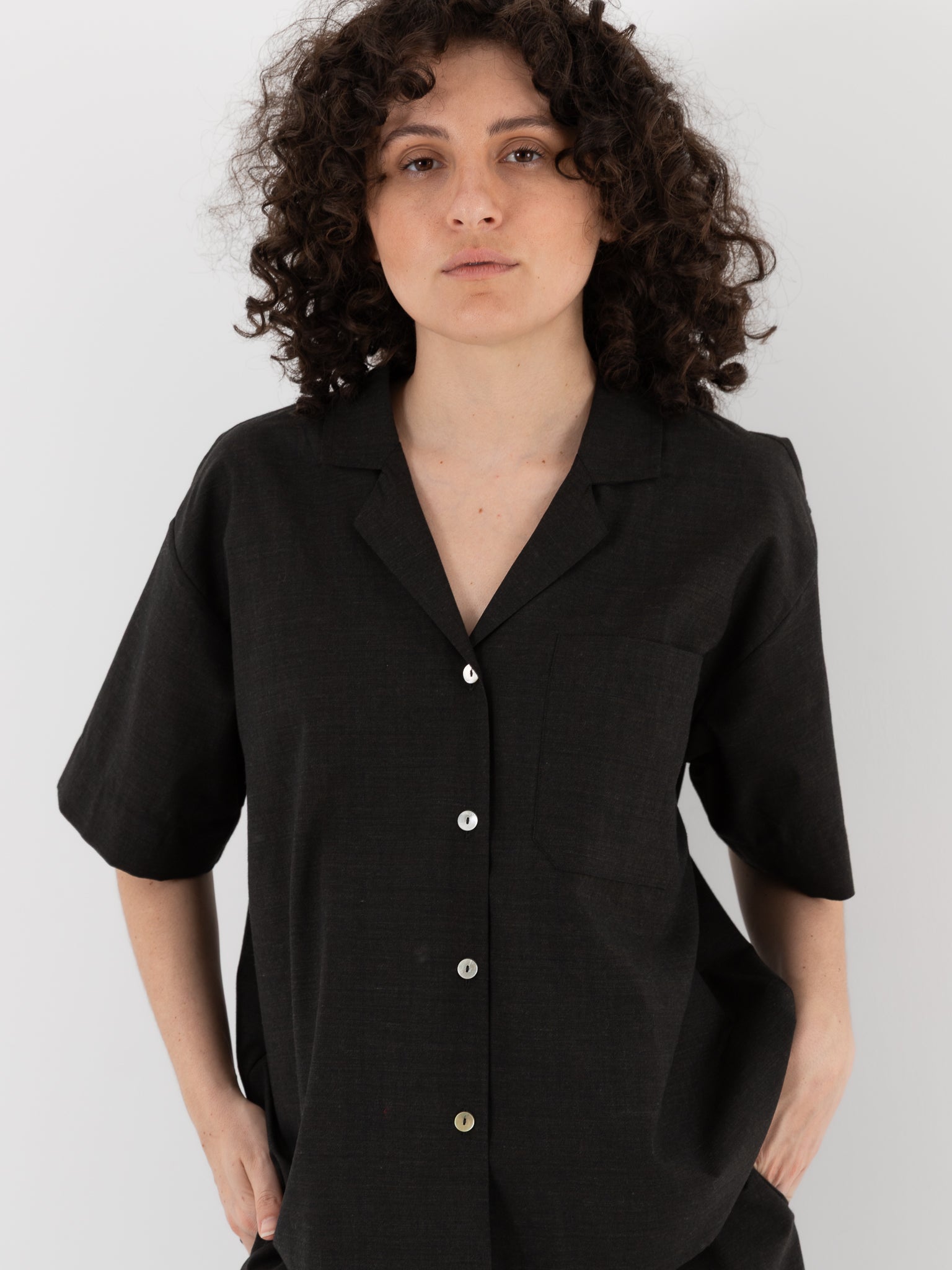 Nitto Rafa Shirt in Deep Brown - NITTO at Worthwhile - shop TOP