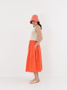 Nitto Gelsa Skirt in Coral - NITTO at Worthwhile - shop SKIRT