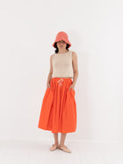 Nitto Gelsa Skirt in Coral - NITTO at Worthwhile - shop SKIRT