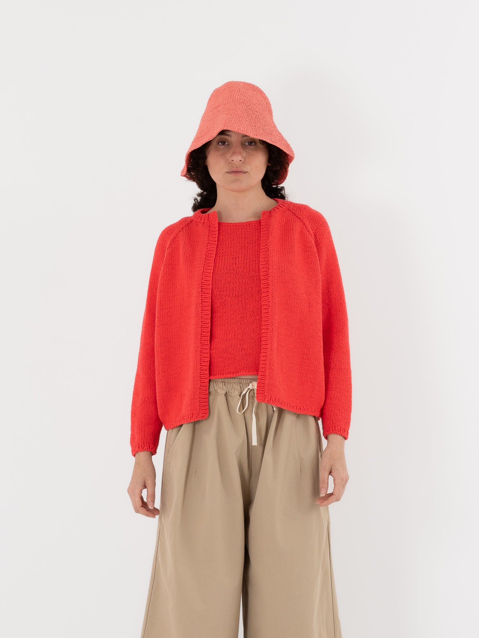 Nitto Paleta Cardigan in Anguria - NITTO at Worthwhile - shop CARDIGAN