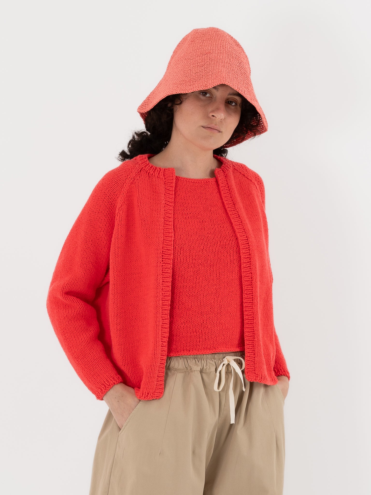 Nitto Paleta Cardigan in Anguria - NITTO at Worthwhile - shop CARDIGAN