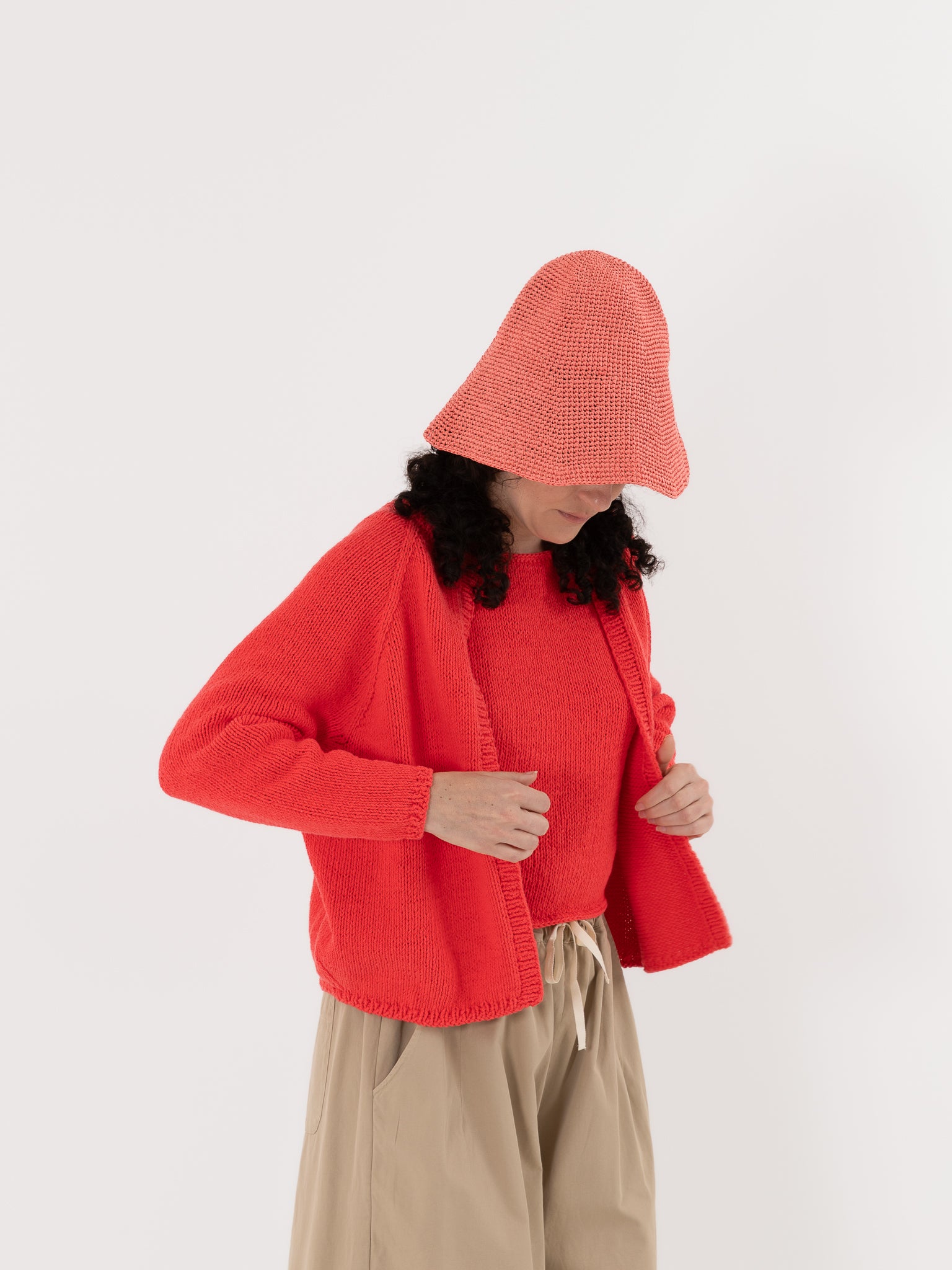 Nitto Paleta Cardigan in Anguria - NITTO at Worthwhile - shop CARDIGAN