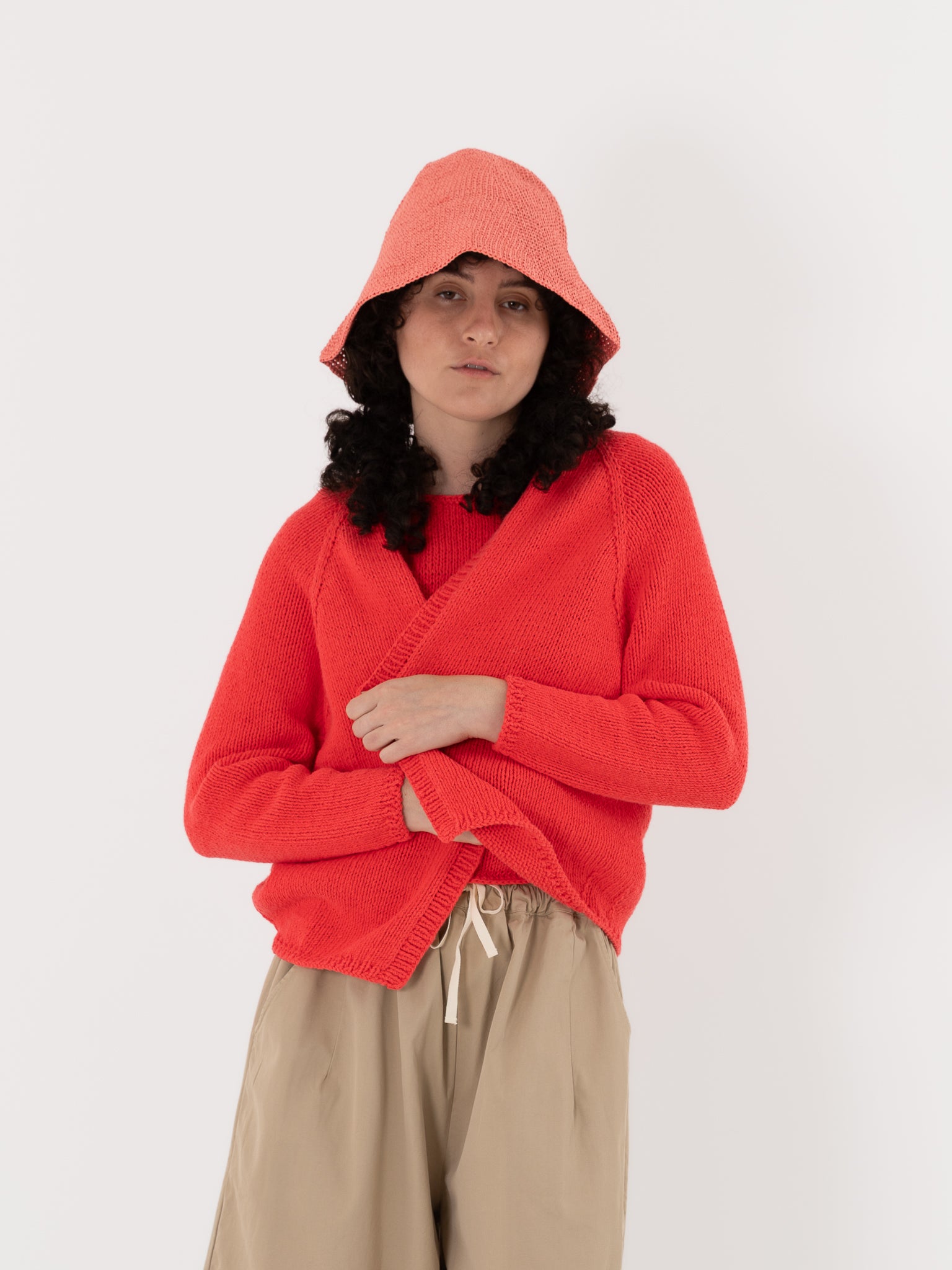 Nitto Paleta Cardigan in Anguria - NITTO at Worthwhile - shop CARDIGAN