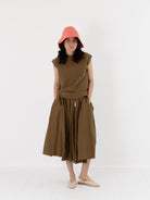 Nitto Gelsa Skirt in Bronzo - NITTO at Worthwhile - shop SKIRT