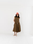 Nitto Gelsa Skirt in Bronzo - NITTO at Worthwhile - shop SKIRT
