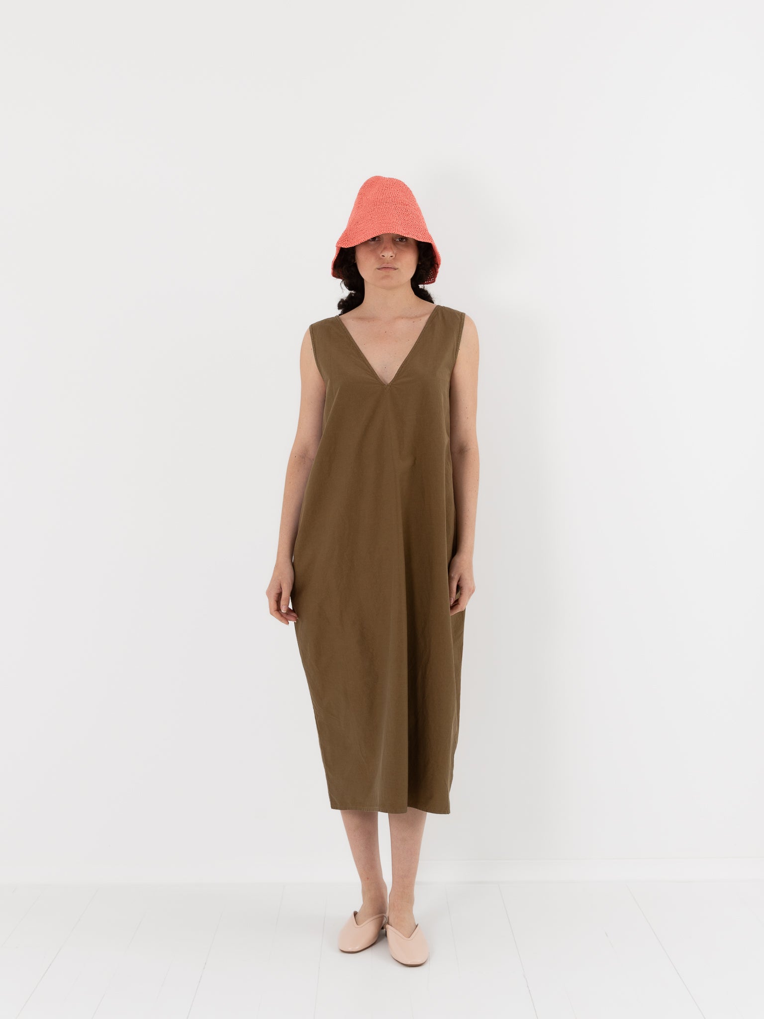 Nitto Flo Dress in Bronzo - NITTO at Worthwhile - shop DRESS