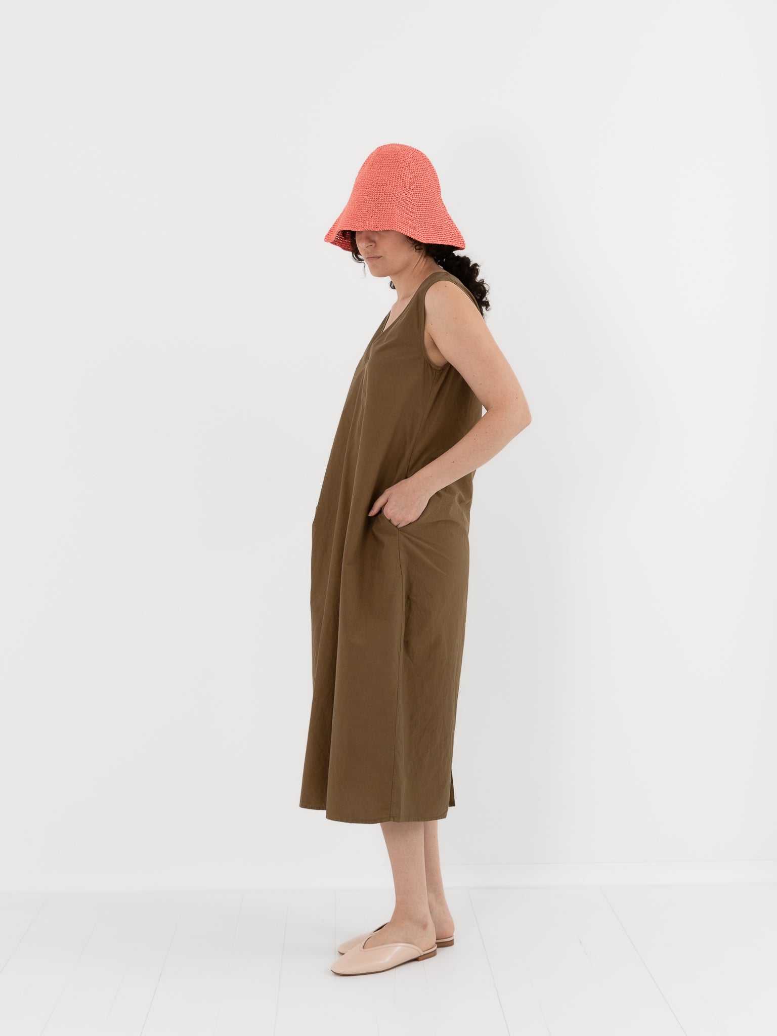 Nitto Flo Dress in Bronzo - NITTO at Worthwhile - shop DRESS