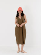Nitto Flo Dress in Bronzo - NITTO at Worthwhile - shop DRESS
