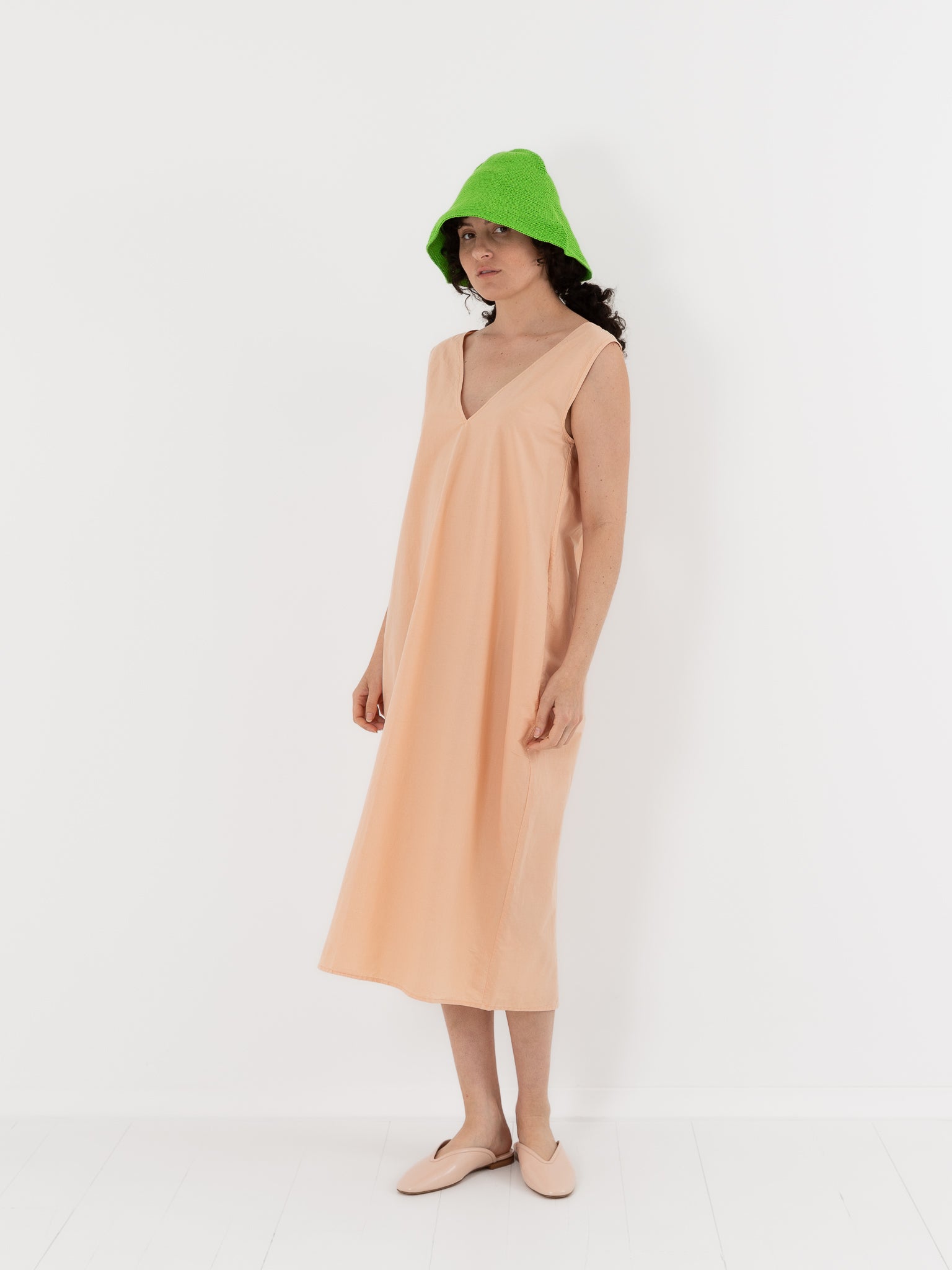 Nitto Flo Dress in Nude - NITTO at Worthwhile - shop DRESS