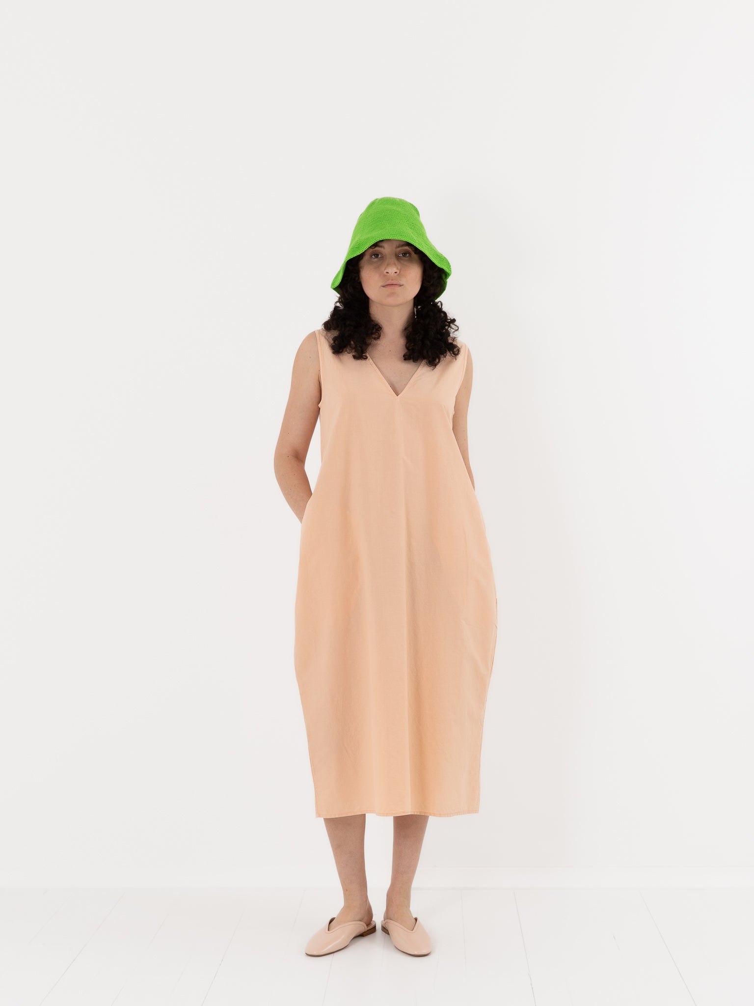Nitto Flo Dress in Nude - NITTO at Worthwhile - shop DRESS